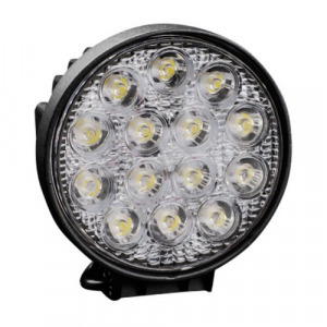 Szupererős autós kerek LED reflektor munkalámpa, 42 W, 12/24 V