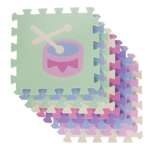 Habszőnyeg 25 darabos, 3in1, 114x114x1 cm