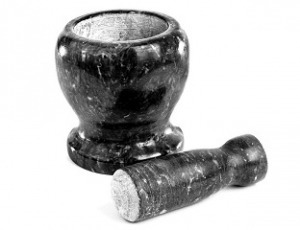 Gránit mozsár gyógynövényekhez és fűszerekhez - 10x11 cm - MS-797