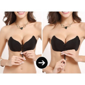 Pánt nélküli, öntapadós push-up melltartó 2 darab C méret
