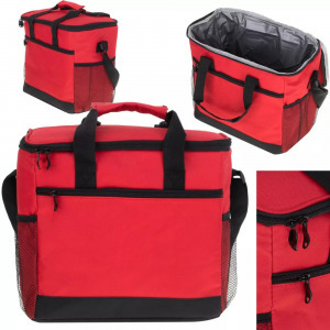 Thermo uzsonnás táska, ételhordó, piros - 16 liter