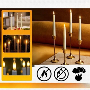 LED gyertya szett (6 db), távirányítóval