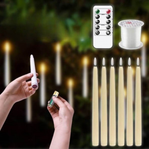 LED gyertya szett (6 db), távirányítóval