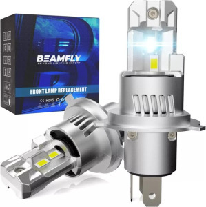 Beamfly H4 LED fényszóró izzó 20000LM, 6000K hideg fehér fény (2 db készlet)