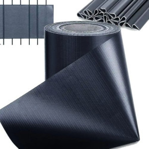 Belátásgátló, sötétszürke színű árnyékoló 19cmx35m, 20db rögzítővel, 450g/m2