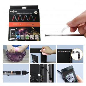 USB, Bluetooth LED szalag, TV háttérvilágítás, 5 méter