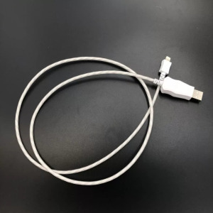 Adat- és töltőkábel, Lightning/USB, villogó fénnyel, 2A, 1 méter