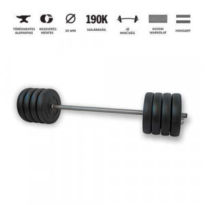 GazoFitness egyenes rudas súlyzó 43Kg