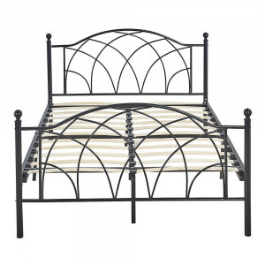 Lotti fém ágykeret 160x200, fekete