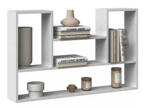 Drohmo Bilbao 4P függőpolc, 100x60x16 cm, matt fehér