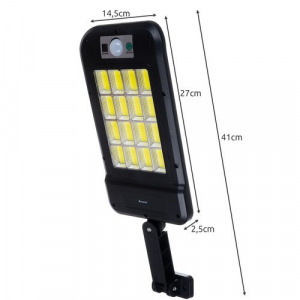 Extra erős napelemes kültéri LED lámpa, 240 LED, távirányítóval