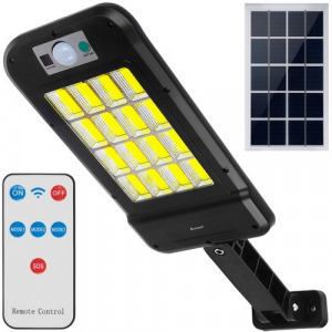 Extra erős napelemes kültéri LED lámpa, 240 LED, távirányítóval