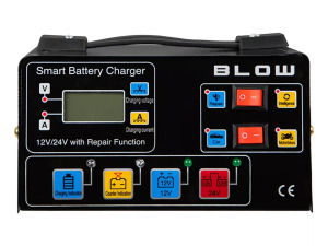 Blow Automatikus egyenirányító akkumulátortöltő 12V/24V