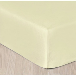 Sofy pamut gumis lepedő, 100 x 200 cm - bézs színben - MS-554