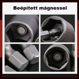 Mágneses csőkulcs bit készlet