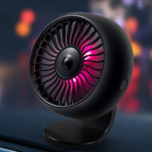 Autós mini ventilátor USB-vel - fekete színben - MS-124