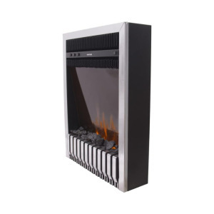 Beépített elektromos kandalló Gala silver, 577x447x161 mm, 2000 W