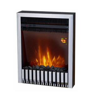 Beépített elektromos kandalló Gala silver, 577x447x161 mm, 2000 W