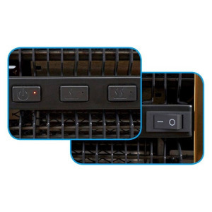 Beépített elektromos kandalló Gala silver, 577x447x161 mm, 2000 W