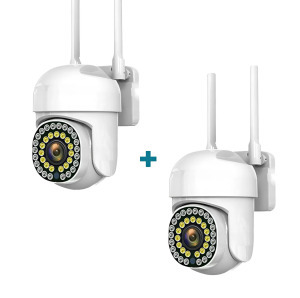 1+1 WIFI IP biztonsági kamera - mozgásérzékelős - kétirányú hang - időjárásálló