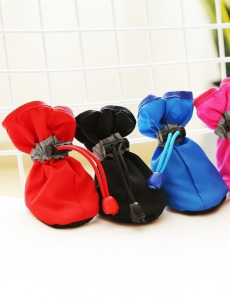 Vízálló cipő kutyáknak piros 1,5-2,5 kg