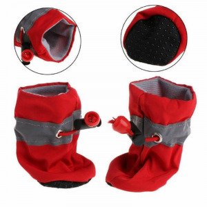 Vízálló cipő kutyáknak piros 1,5-2,5 kg