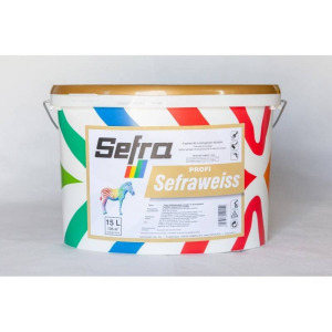 Sefra beltéri falfesték weiss , 15 l