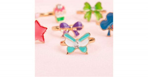 Hercegnős gyűrű szett, szív dobozban, 36 db gyűrű