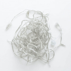 Crystalline toldható LED fényfüzér, 4,0m, 50 db MELEG FEHÉR LED, átlátszó kábel