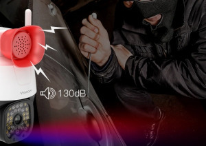 2MP kültéri WIFi IP kamera riasztóval