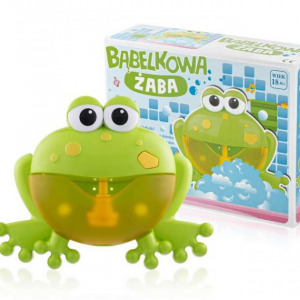 LittleONE zenélő buborékfújó fürdőjáték - béka, zöld