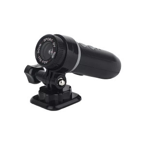 Motoros/Kerékpáros menetrögzítő kamera, IP67, 720p HD, éjszakai mód, fekete