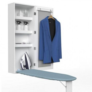 Fali tükrös tárolószekrény kihajtható vasalódeszkával