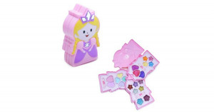 Hercegnő formájú smink készlet gyerekeknek, 3 emeletes, összecsukható