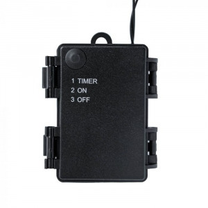 Dekortrend Basic 40 LED fényfüzér timer funkcióval, meleg fehér, elemes