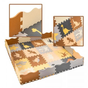 Óriás habszivacs puzzle 143x143cm 36db - dinoszaurusz