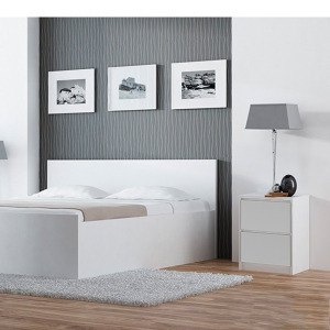 Drohmo K2 éjjeliszekrény, 40x55x43 cm, fehér