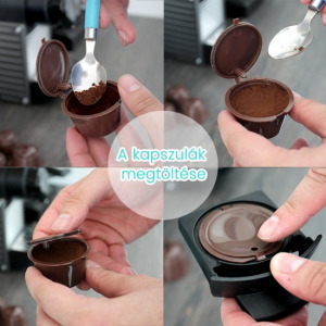 Újratölthető kávékapszula 5db