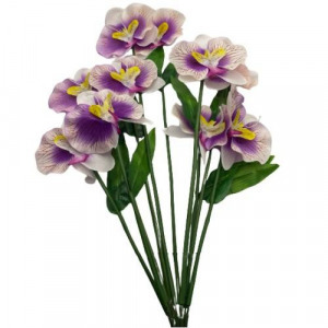 Orchidea művirág csokor, 10 szál 62 cm - MS-1011