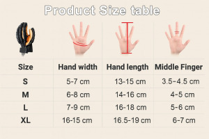 Rehabilitációs robotkesztyű -bal és jobb kézre, fejlett ujjtréning, bionikus mozgástámogatás - XL