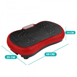 Vibrációs tréner 200W, fekete-piros