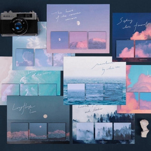 60 lapos jegyzettömb -Naplemente a hegyekben