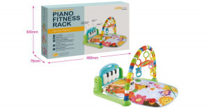 LittleONE Játszószőnyeg babatornázóval -zöld