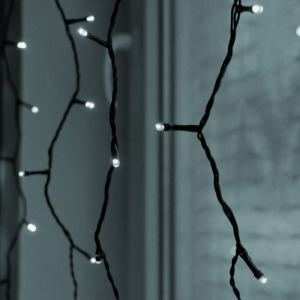 Kültéri LED fényfüggöny, Hideg fehér, 2 x 1 méter