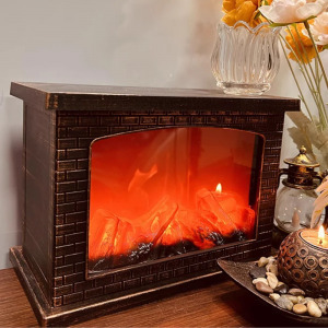 Magmaros kandalló ledvilágítással