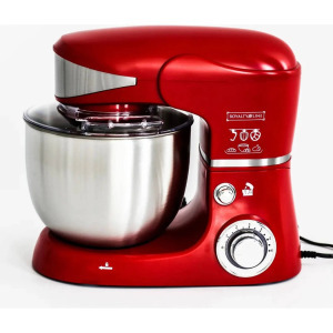 Royalty Line RL-PKM1600 RED keverőgép, maximum 1600W, tál 4.5 L, piros