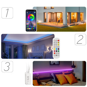 Eteenly 10 méteres RGB LED szalag