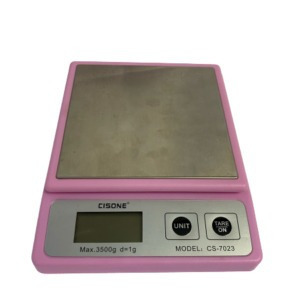 Cisone konyhai mérleg 3,5 kg - rózsaszín színben - CS7023