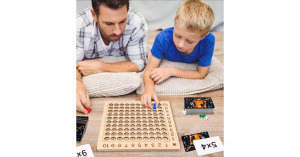 Montessori matematikai szorzótábla fából