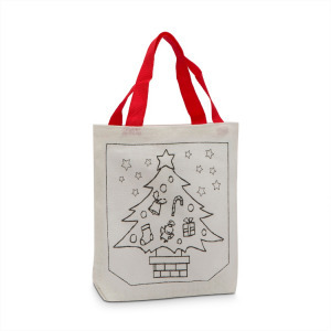 Színezhető szatyor karácsonyi 4 filccel